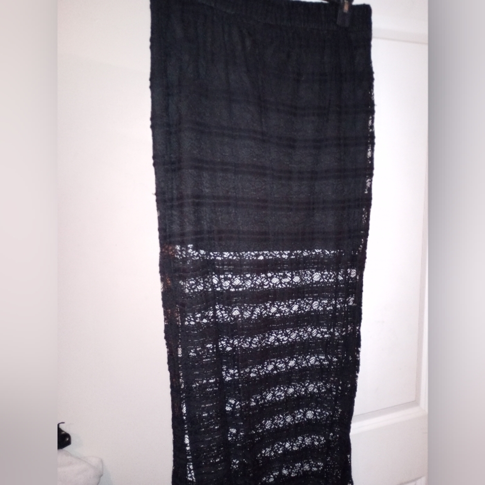 Women's lace double layer skirt